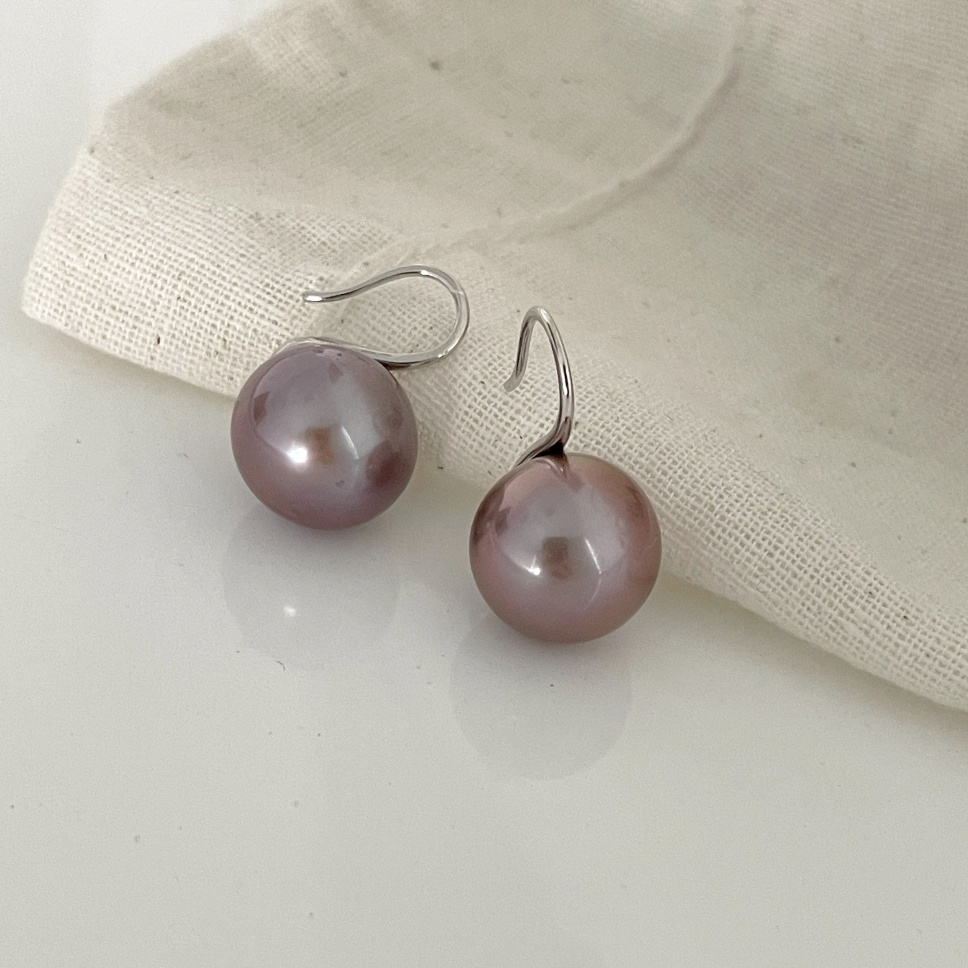 348-Purple-grapes-perfectly-round-Edison-natural-pearl-stud-earrings-1