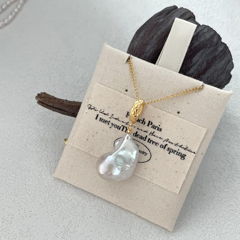 610-Gold-Large-Baroque-natural-pearl-universal-buckle-necklace-1