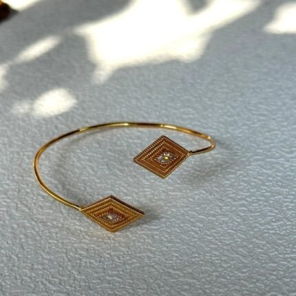 689 Greek Eye open bracelet